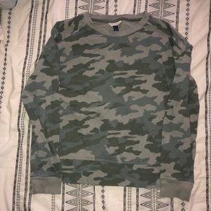 Camo crewneck